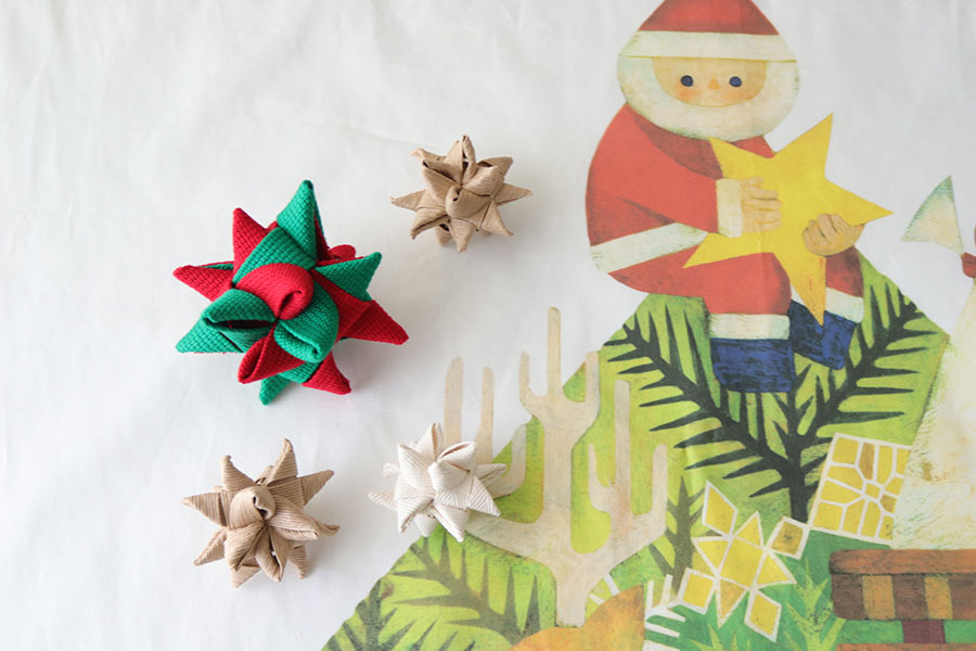 Christmas Garland クリスマス・ガーランド 折紙 4回折るだけ！ Christmas Decoration Origami4-fold