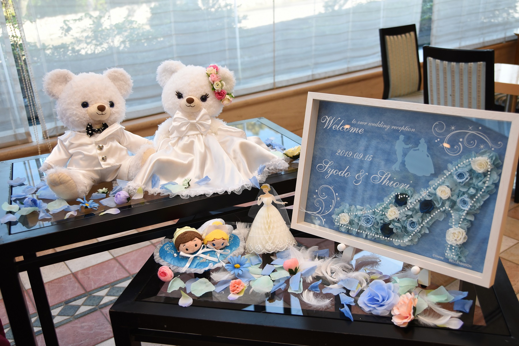 イニシャルオブジェ ディズニー風 オーダー受付中！ ウェディング 結婚式 お祝いゲストもスタッフも全員参加型！こだわりいっぱいの夢の国 *^^* －ひょんさんの挙式・披露宴ハナレポ│ウエディングパーク