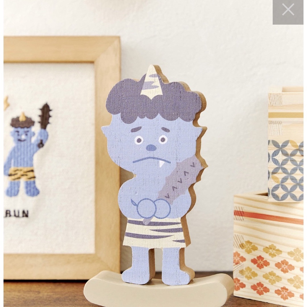 ✨サリュ節分木製鬼オブジェ置物セット新品完売品✨