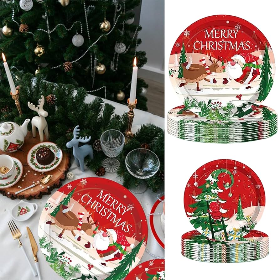 クリスマス紙皿2024パーティー向け！人気の使い捨て紙皿の通販おすすめランキングベストオイシ