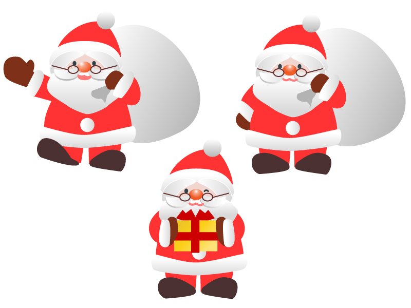 プレゼントを持ったサンタクロースイラスト素材透過、PNGフリー画像ダウンロード - Pngtree
