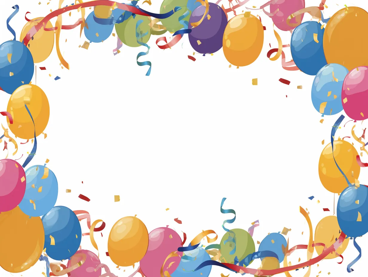 誕生日フレーム1：イラスト無料