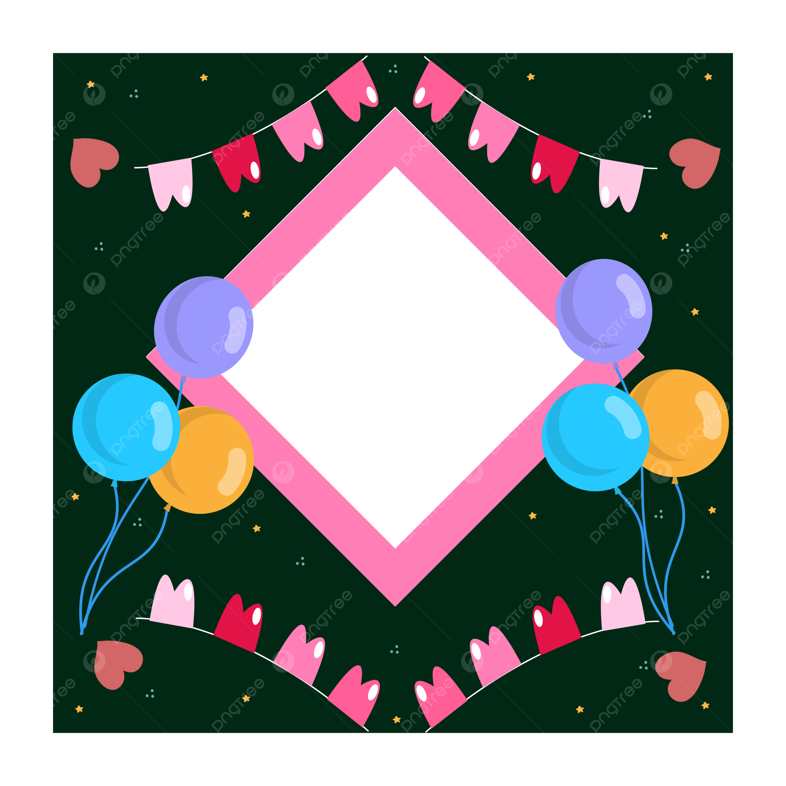 色 お誕生日おめでとう 書道 イラスト コラージュ 幾何学的な フォントイラスト画像とPSDフリー素材透過の無料ダウンロード - Pngtree