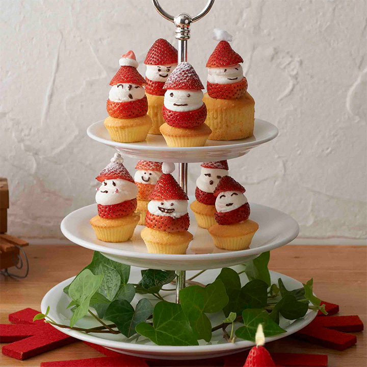 いちごのサンタケーキ