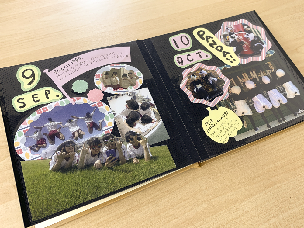 メッセージカードデコ バイト卒業TikTok