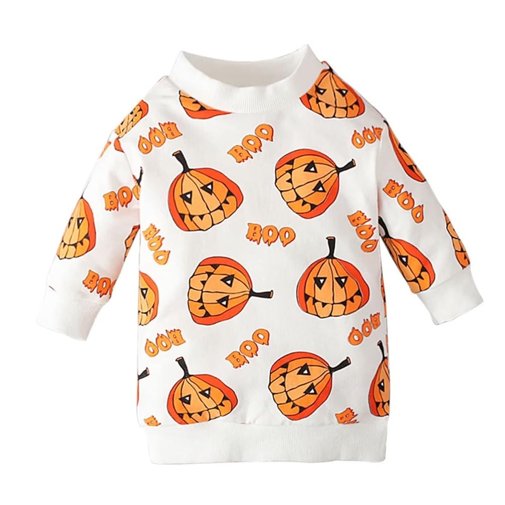 ハロウィン Tシャツ おばけ 長袖 ビックT キッズ にこちゃん 黒 白 秋の通販 by 3362's shopラクマ