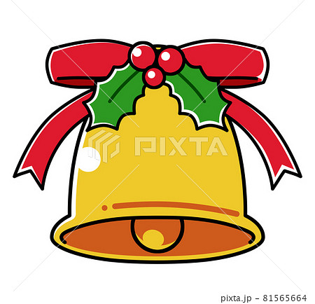 ✳︎ベル付き✳︎christmas wreathe④ クリスマスベルイラスト無料イラスト・フリー素材なら「イラスト