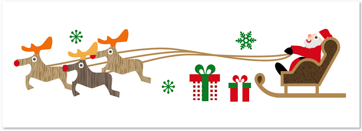 クリスマスのイラスト サンタクロースのクリスマスプレゼント-無料イラスト フリー素材