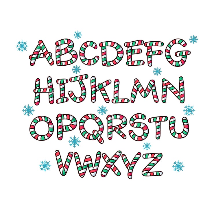 文字のイラスト MERRY CHRISTMAS- イラストくん