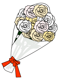 花束・ブーケのイラスト: ゆるかわいい無料イラスト素材集