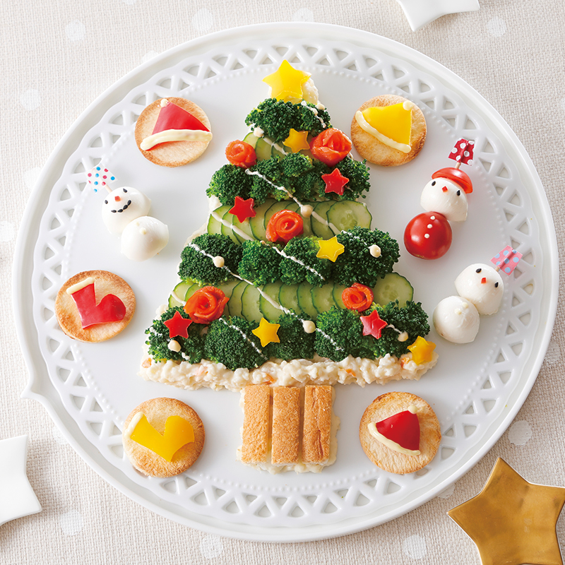 クリスマスに♪ポテトサラダのツリー内堀醸造株式会社