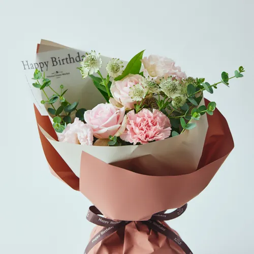 敬老の日 夏ギフト 誕生日 花 生花 花束 フラワーブーケ フラワーギフト 長寿 プレゼント 女性 男性 メッセージOK お祝い 御祝 記念日 展示会発表会 お見舞い 楽屋花 退職祝い お供え バラ トルコキキョウ 紫 土日発送 b ng -ARNE - プレゼント＆ギフトのギフトモール