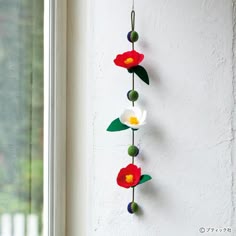 羊毛フェルト ガーランド 壁面飾り クリスマス お正月 リース しめ縄 門松 冬