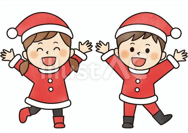 子供 クリスマス 子ども メリークリスマスのイラスト素材 - PIXTA