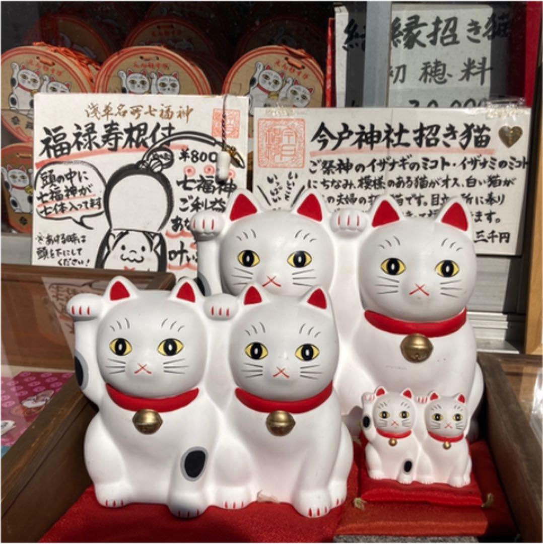招き猫 30㌢ 伏見稲荷購入 千客万来 黒左手 大福運 一尺 神社 商売 神様