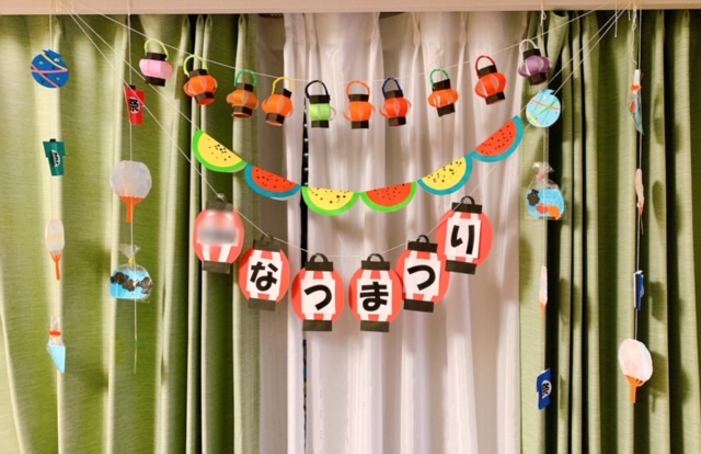 お祭りごっこで楽しむ夏の風物詩