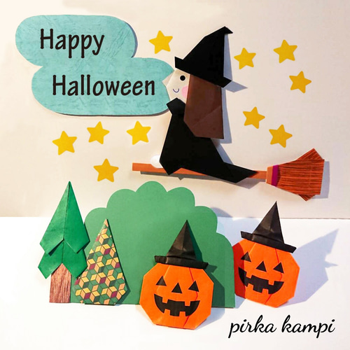 ハロウィンの折り紙まとめ！パーティや飾りにぴったりなのはこちらセツの折り紙処