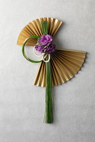 正月飾りの手作り100均レシピ！リースをベースに水引きを簡単に使う！Handmade recipe