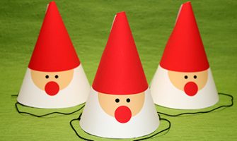 サンタクロースとトナカイの帽子の作り方 クリスマス工作