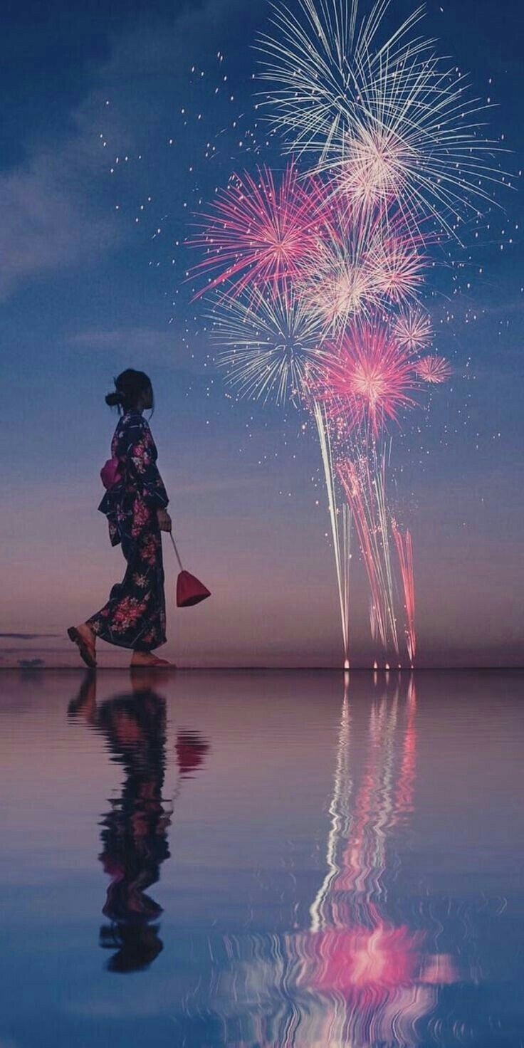 オシャレなiPhone壁紙 いっしょに行こう。夏祭り編のiPhone スマホ 壁紙おしゃれ・かわいい無料写真素材：GIRLY DROP