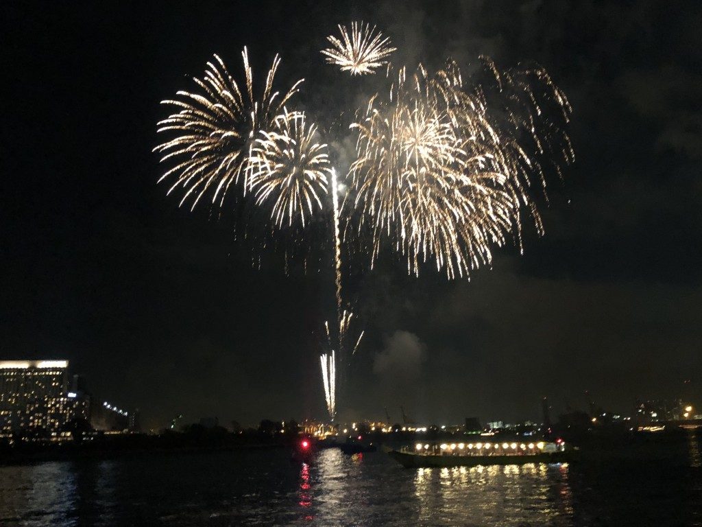 お台場レインボー花火2024 屋形船 - 屋形船 網さだ東京・お台場・隅田川・スカイツリー・花見・花火を屋形船で楽しむ