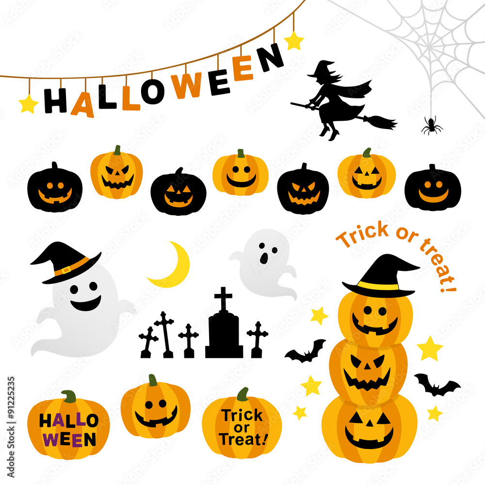 ハロウィンのイラスト2-秋 無料イラスト フリー素材