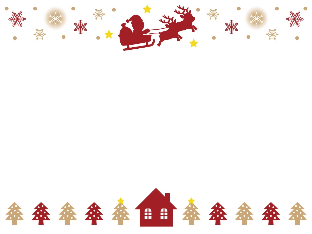 christmas-card-3クリスマスのフリー素材年賀状2026無料午年の年賀状テンプレートと馬のイラスト年賀状 でざいんばんく