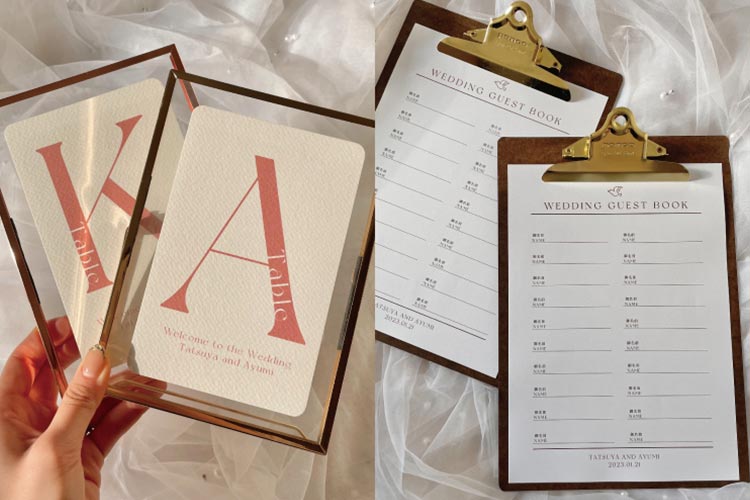 結婚式 テーブルナンバー 5枚 ゲストテーブル アルファベット その他ペーパーアイテム ナユタノモリ 通販 14227380Creema クリーマ