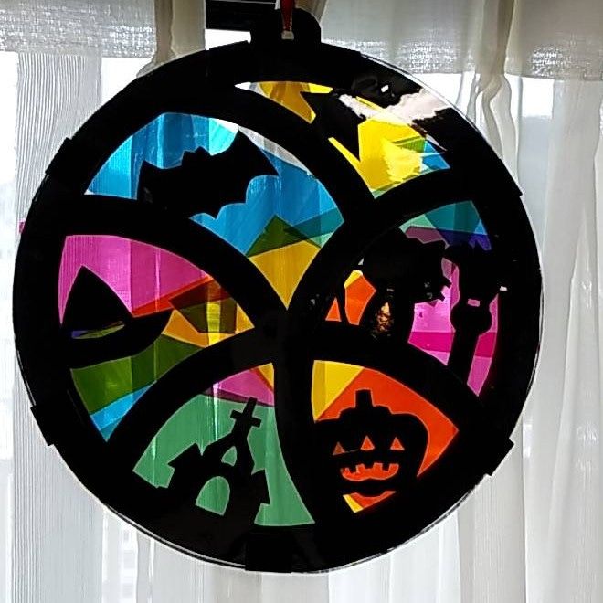 ハロウィンランタン ステンドグラス型紙 型紙 アトリエ スピカ ステンドグラス 通販 10221485Creema クリーマ