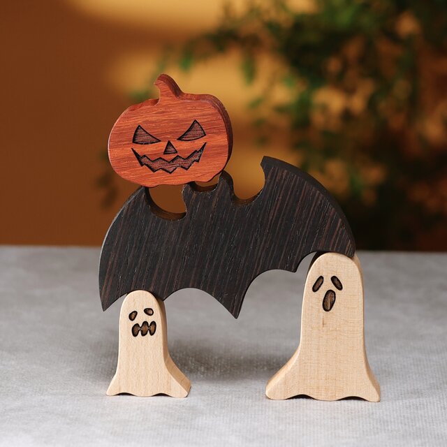 ハロウィン 飾り 木製 かぼちゃ ハロウィンＢセット 2025 ハロウィン雑貨 おしゃれ 置物 ホラーハウス お化け屋敷 洋館 秋 インテリア雑貨 :家具・木製品 はーとぼっくす工房 - 通販 - Yahoo!ショッピング