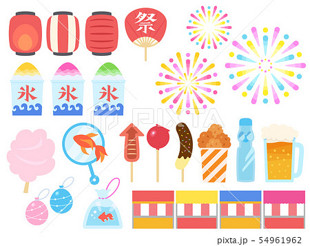 お祭りイラスト素材セットのイラスト素材75010277- PIXTA