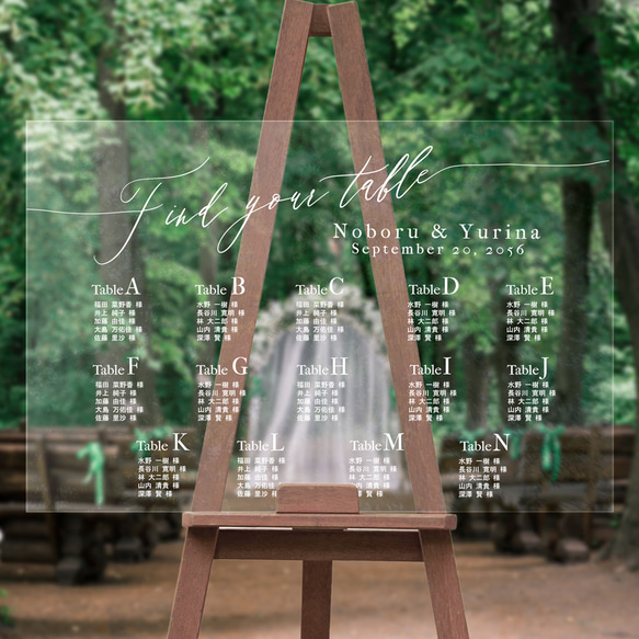 シーティングチャート エスコートカード ウェディングYahoo!フリマ 旧PayPayフリマ