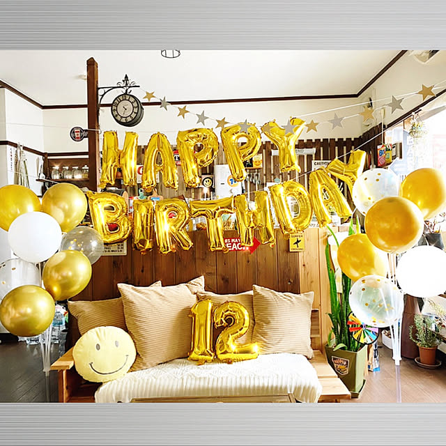 楽天市場 記念日 お祝い HAPPY ANNIVERSARY バルーン 風船 飾り 誕生日 結婚記念日 飾り付け カップル ホテル パーティー 撮影フォトブース 彼氏 彼女 イベント サプライズ アニバーサリーバルーンセット 送料無料 regalo : YOU＋