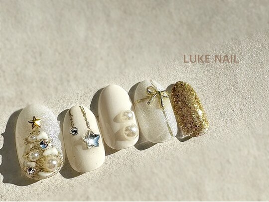 親指おそろいオーダーありがとうございます🫶,クリスマスネイルツリーネイルリースネイルホワイトネイルchristmasnails