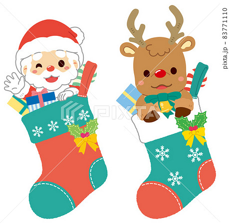 クリスマスの靴下の無料イラストAI・EPSの無料イラストレーター素材なら無料イラスト素材.com