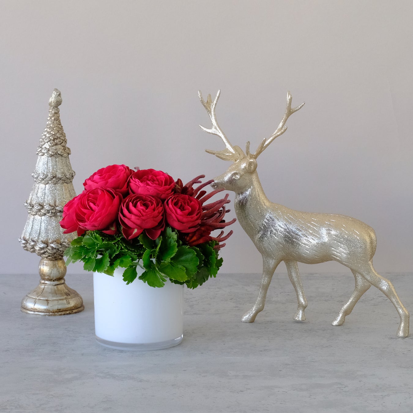 染花・布花 ポインセチア１枝 ＃クリスマス ＃冬のテーブル ＃冬のインテリア他・ リース MIKIフラワースタジオ 通販13916653Creema クリーマ