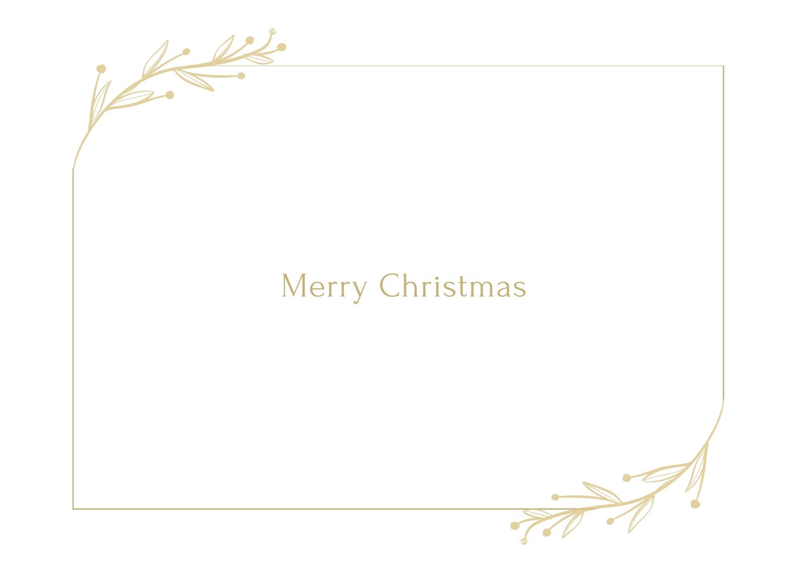 クリスマスカード2024テンプレート - ポストカード無料テンプレート 「イラストareira」 Free Postcard