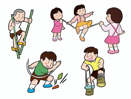 夕飯まで外遊び』昭和の子ども達が愛用した半ズボンとスカートひふ美と工房＊昭和スケッチ帳