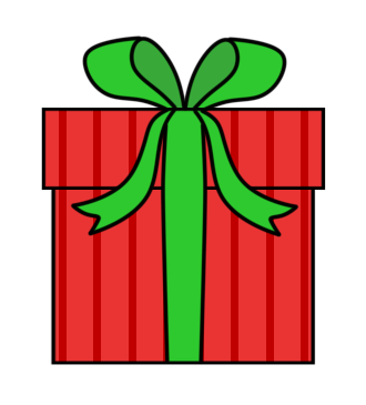 積みあがったクリスマスプレゼントのイラストイラスト無料・かわいいテンプレート