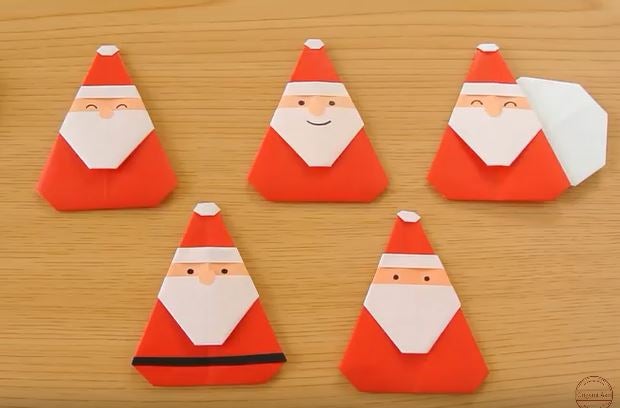 折り紙１枚でOK！ お菓子を入れたり、オーナメントにしたりできる便利なサンタクロース – GLUGLU グルグルby grape