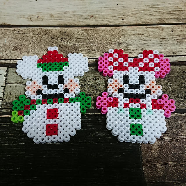 アイロンビーズ雪の結晶の図案と作り方のコツ！クリスマス飾りを素敵に☆ - のんびりスローな毎日を