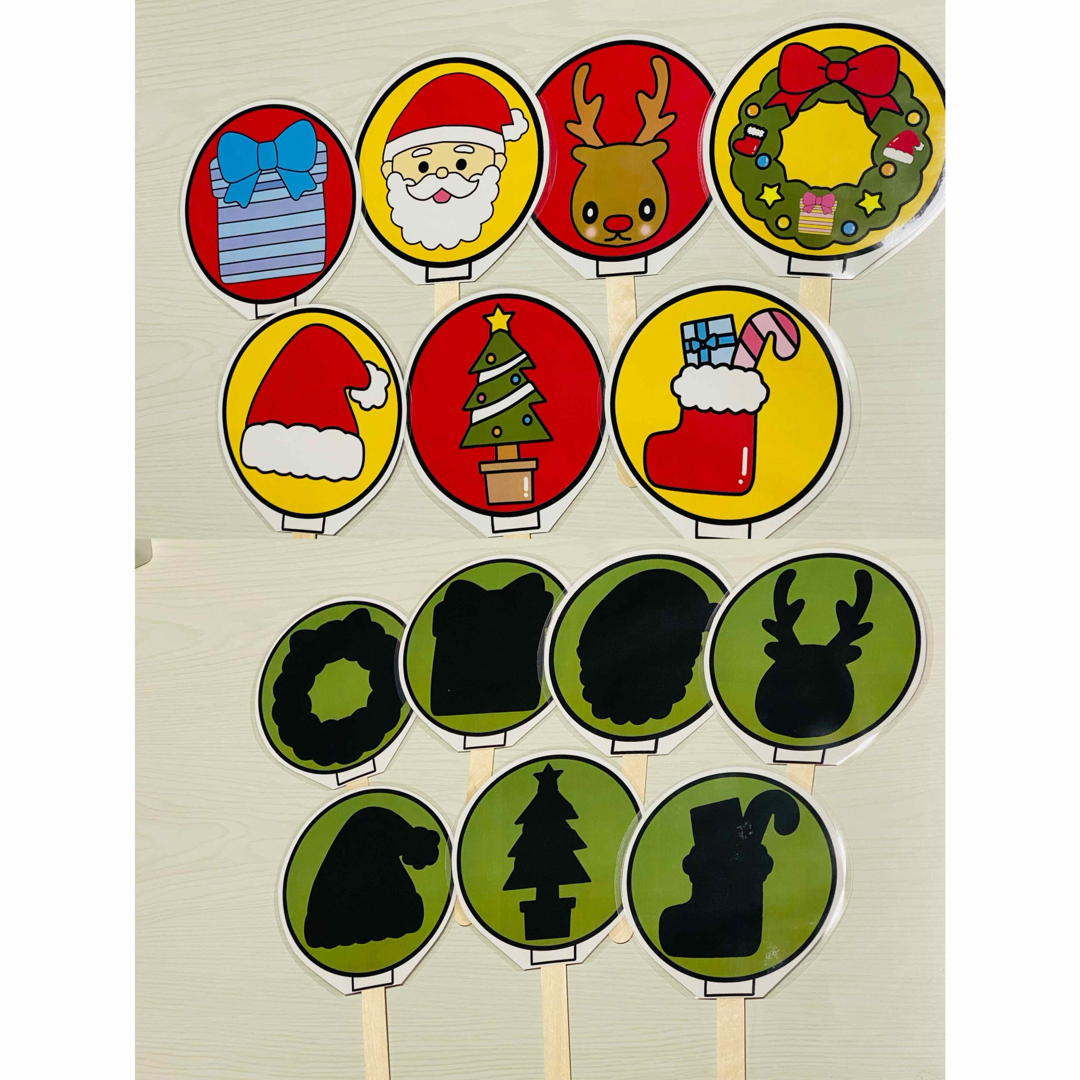 ペープサート┊ふうせんのうた クリスマスパネルシアター・保育教材ショップ┊いずみあおのおみせ