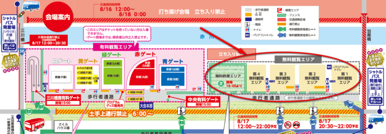 2025 赤川記念花火大会の穴場スポット情報を解説