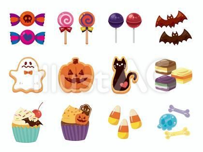 ハロウィン お菓子詰め合わせイラスト - No: 23104649無料イラスト・フリー素材なら「イラストAC」