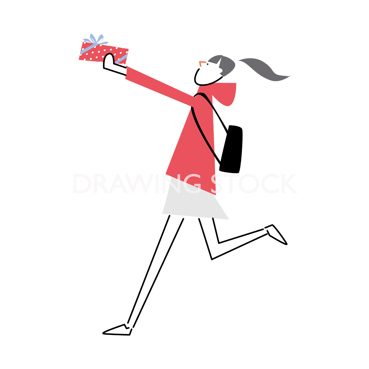 バレンタインデーにハートを持つかわいい漫画の女の子イラスト素材透過、PNGフリー画像ダウンロード - Pngtree