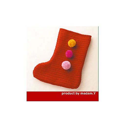 簡単かぎ針編み！手作りクリスマス靴下オーナメントの作り方LinUu Home