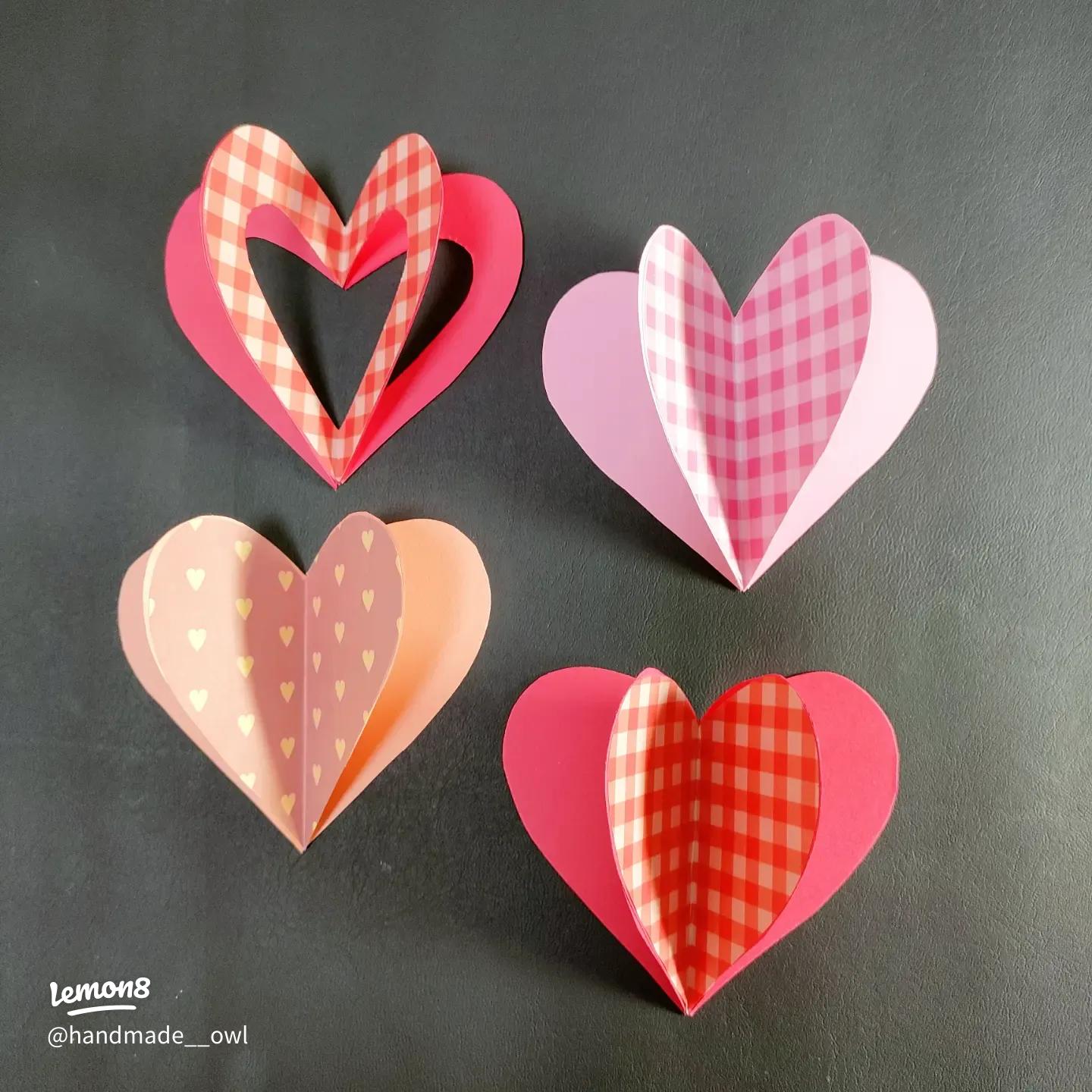 バレンタイン製作 もこもこハートのカード作り♪ - YouTube