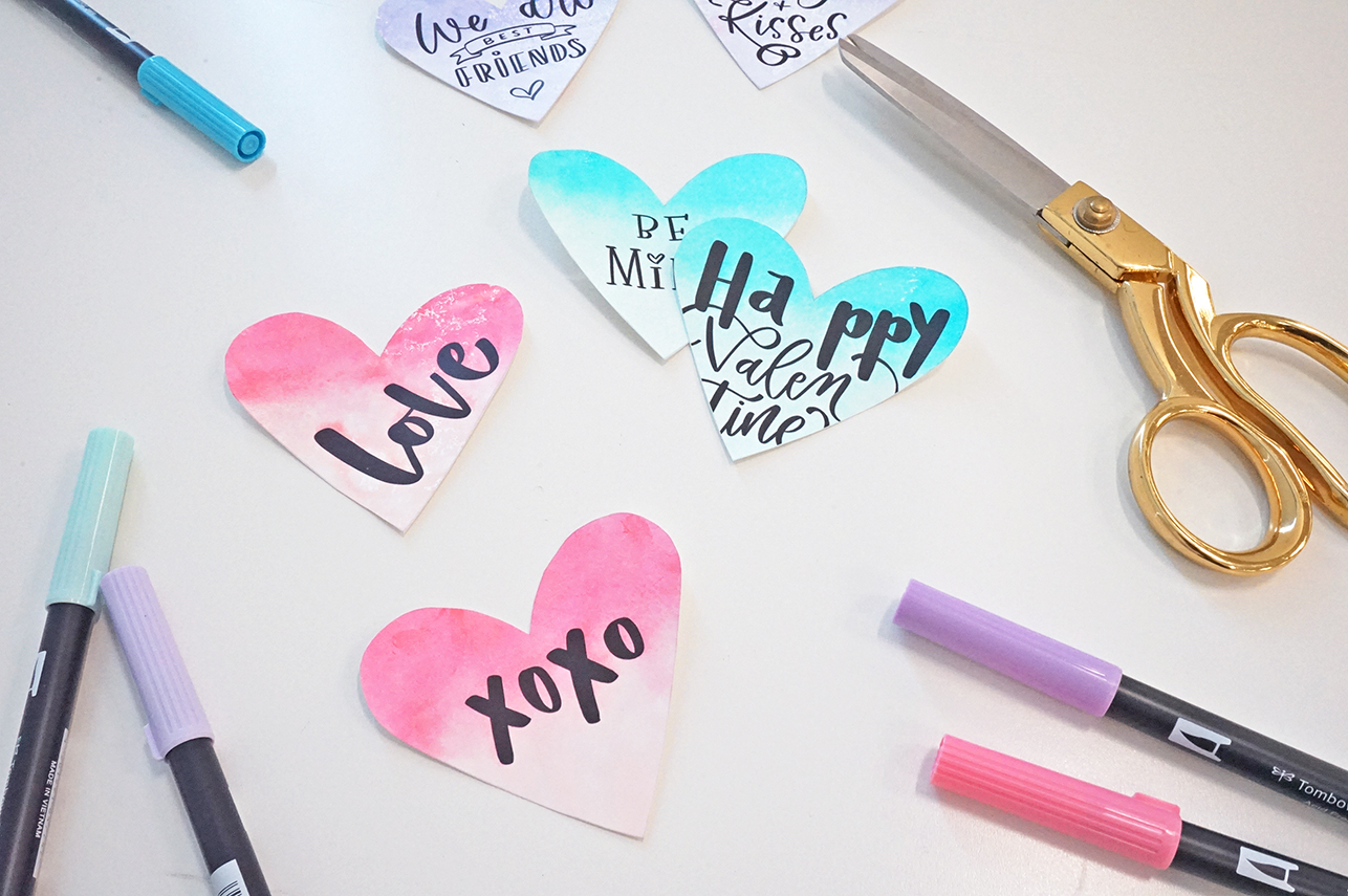 Satohomオリジナル「バレンタイン・ギルトタグ」を使ったバレンタインDIY＜無料テンプレート＞TOMBOW FUN ART STUDIOトンボ鉛筆