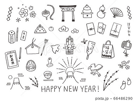 年賀状にもおすすめ！シンプルでかわいい正月イラスト制作紹介イラスト制作会社アットのイラストレーターブログ