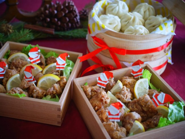 持ち寄りパーティーに☆クリスマスチキンナゲットぱおのおうちで世界ごはん☆